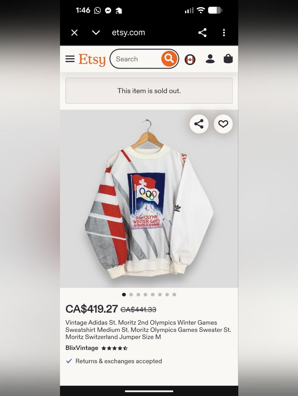 ๐ฅ80'S RARE ADIDAS Vintage Olympic Sweatshirt - Made in HONG KONG๐ฅ *UNISEX*- XL - Picture 15 of 16